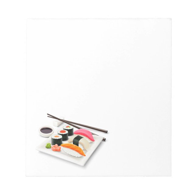 Cute sushi Japanese food Notepad (Front)