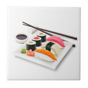 Cute sushi Japanese food Tile