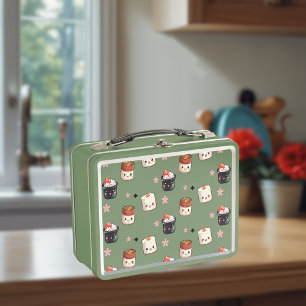 Cute Sushi Kawaii Metal Lunch Box