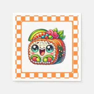Cute sushi lovers party  napkin