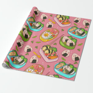 Cute Sushi Pattern Wrapping Paper