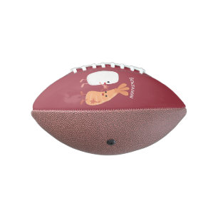 Cute sushi rice prawn friends cartoon american football