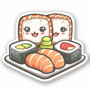 Cute Sushi Vinyl Stickers