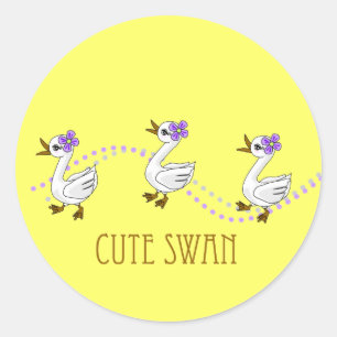 Cute Swan Sticker