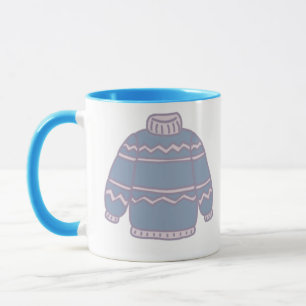 Cute sweater personalised mug