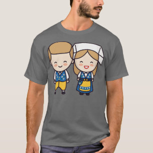 Cute Swedish Couple in Traditional Clothing toon T-Shirt