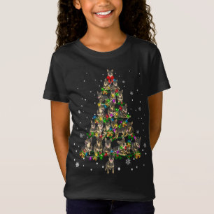 Cute Swedish Vallhund dog Christmas Tree gift deco T-Shirt