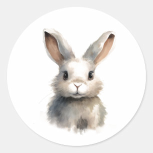 Cute Sweet Bunny Rabbit Classic Round Sticker