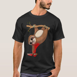 Cute Sweet But Psycho Sloth Humour Wife Mum Gift H T-Shirt