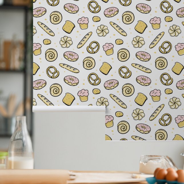 Cute Sweet Cakes Doughnuts Baking Queen Pattern Wallpaper (Creator Uploaded)