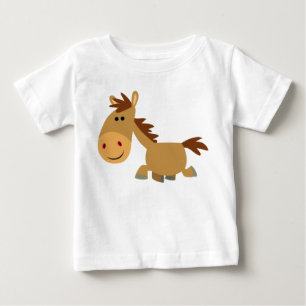 Cute Sweet Cartoon Horse Baby T-Shirt