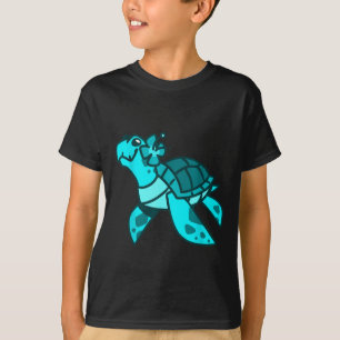 Cute sweet cartoon sea turtle ocean animal kids an T-Shirt