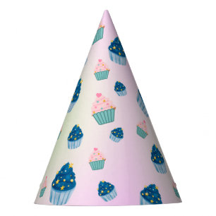  Cute Sweet cup cake & Sprinkle 2nd Birthday Girl Party Hat