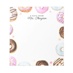 Cute Sweet Doughnuts A note from Script Notepad