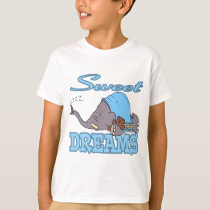 cute sweet dreams sleeping elephant T-Shirt