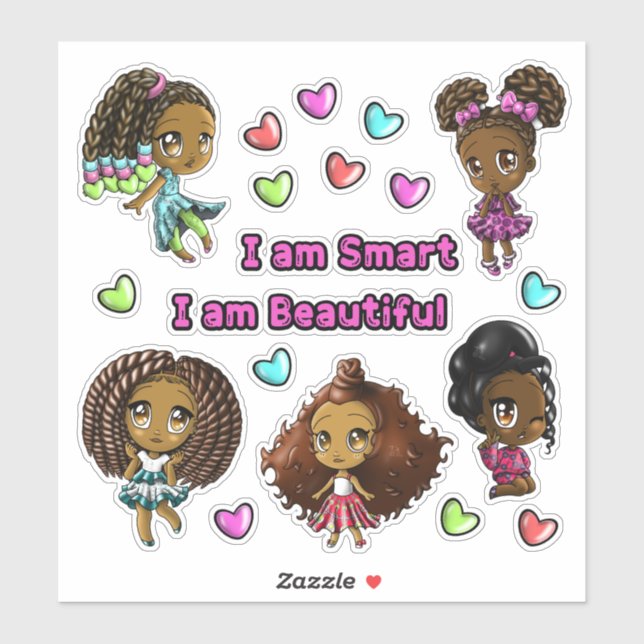 Cute Sweet Happy African American Girls  (Sheet)