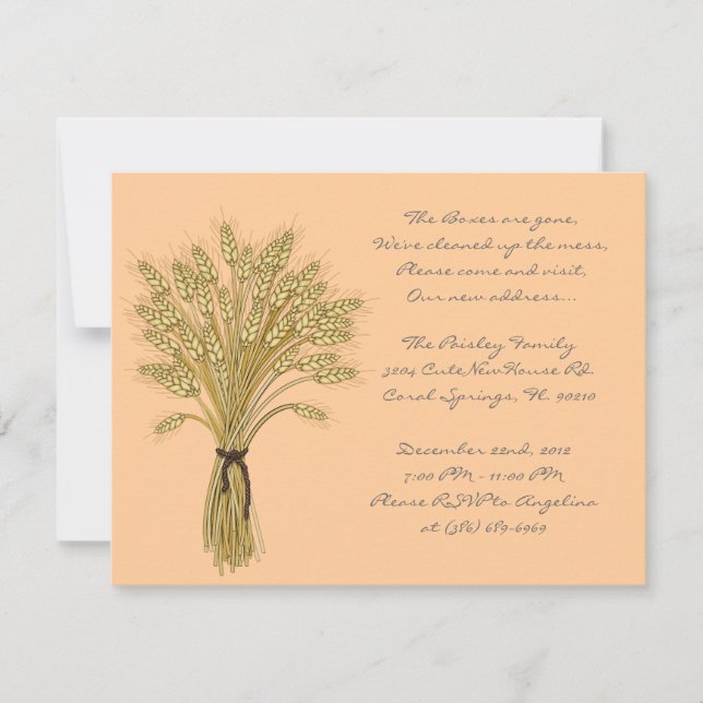 CUTE Sweet House Warming Party Invite (Front)