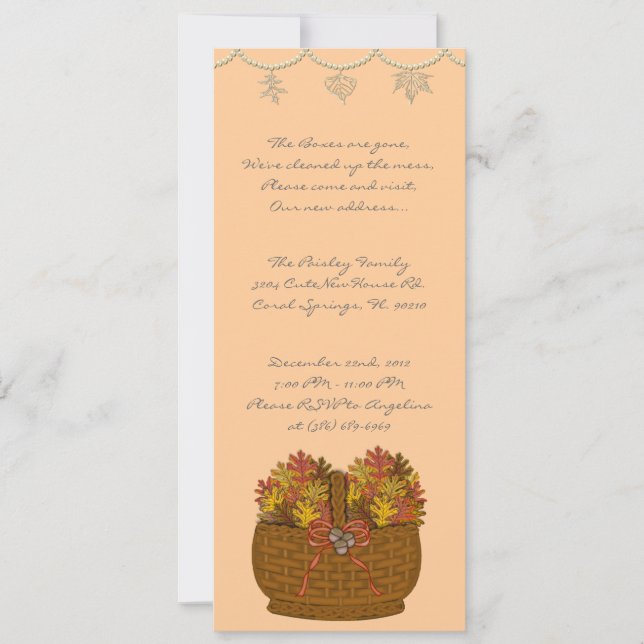 CUTE Sweet House Warming Party Invite (Front)