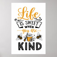 cute sweet kind bee lovers word art