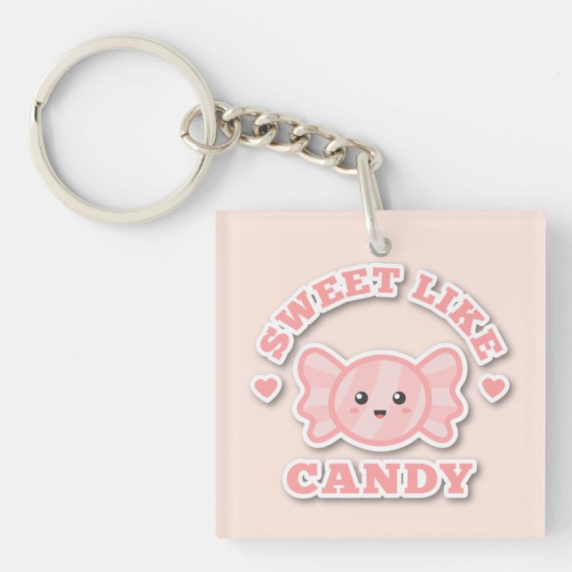Cute Sweet Like Candy Keychain (Front)