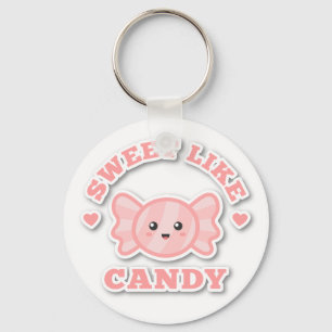 Cute Sweet Like Candy Pink Key Ring