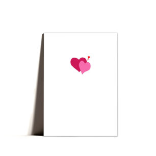 Cute Sweet Minimal Hearts Valentine's Card