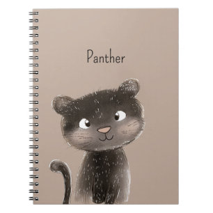 Cute Sweet Panther Animal Notebook