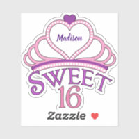 Cute Sweet Sixteen Birthday Girl Custom Tiara