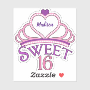 Cute Sweet Sixteen Birthday Girl Custom Tiara