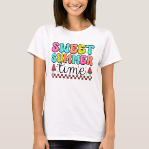Cute sweet Summer time word art T-Shirt