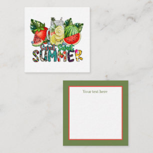 cute sweet Summertime add sentiment Card