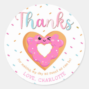 Cute Sweet & Treats Celebration Birthday Party  Classic Round Sticker