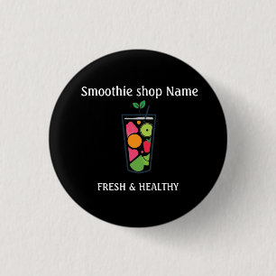 Cute Sweet yogurt Smoothies fruit Juice bar shop 3 Cm Round Badge