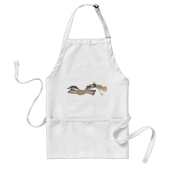Cute Swift Cartoon Horse Apron (Front)