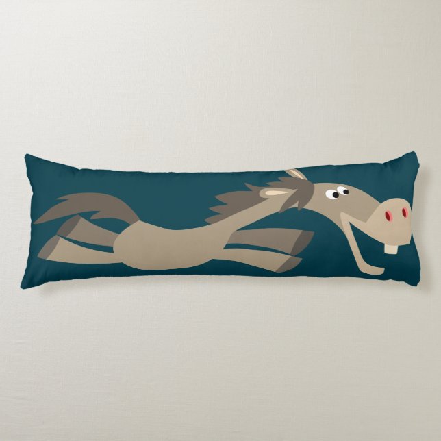 Cute Swift Cartoon Horse Body Pillow (Front)