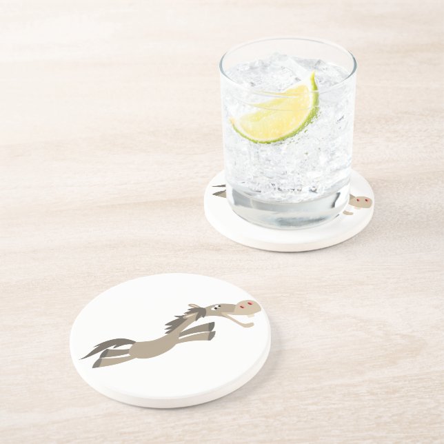 Cute Swift Cartoon Horse Coaster (Side)