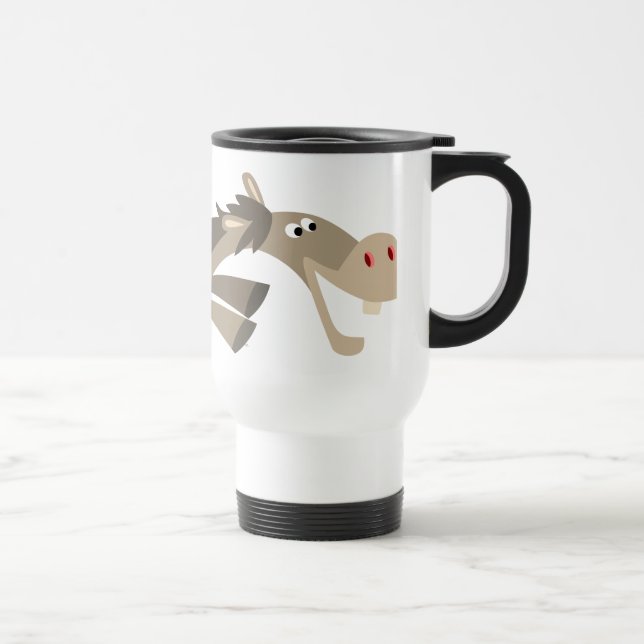 Cute Swift Cartoon Horse Commuter Mug (Right)
