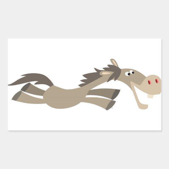 Cute Swift Cartoon Horse Sticker (Front)