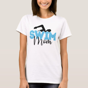 cute swim Mum word art T-Shirt
