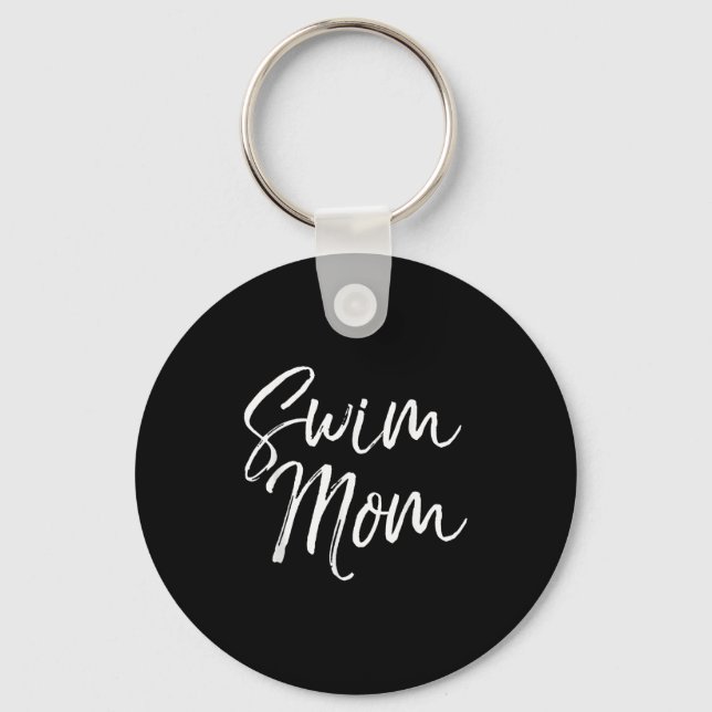 Cute Swimming Mom Mother's Day Gift For Swimmers S Key Ring (Front)
