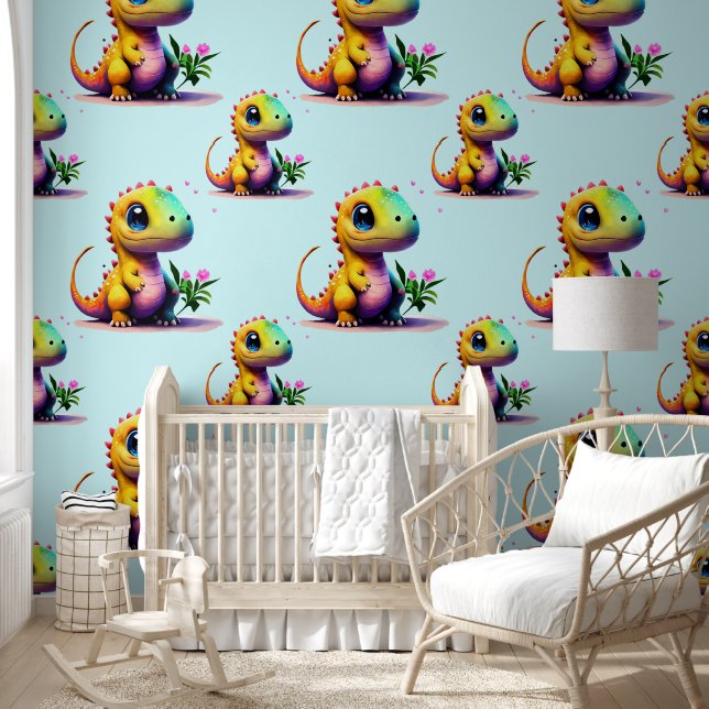 Cute T-Rex Baby Dinosaur Wallpaper (Kids)