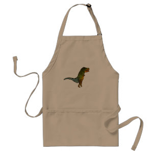 Cute T-Rex dinosaur art Standard Apron