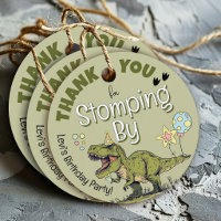 Cute T-Rex Dinosaur Boy Birthday Party Favour