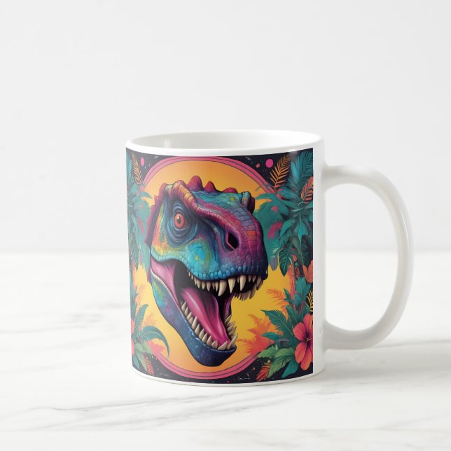 Cute T-Rex Dinosaur Coffee Mug (Right)