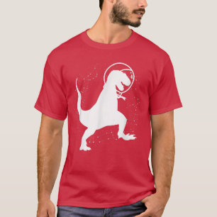 Cute T Rex Dinosaur Space Astronaut Men's Women's  T-Shirt
