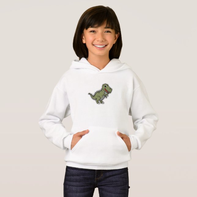 Cute T-Rex Dinosaur Sticker – Funny Cartoon Dino  (Front Full)