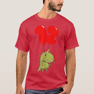 Cute T-Rex Fairy - 12th Birthday - Kids Balloon Pa T-Shirt