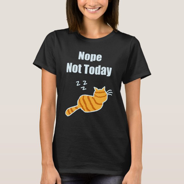 Cute T Shirt of A Cat Sleeping (Front)