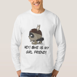 Cute T-shirt Pirate Racoon Cartoon Character Tee