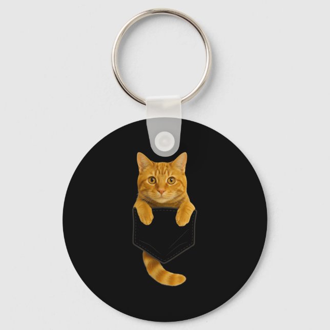 Cute Tabby Cat Cket Funny Cat Mum Cat Dad Cat Love Key Ring (Front)